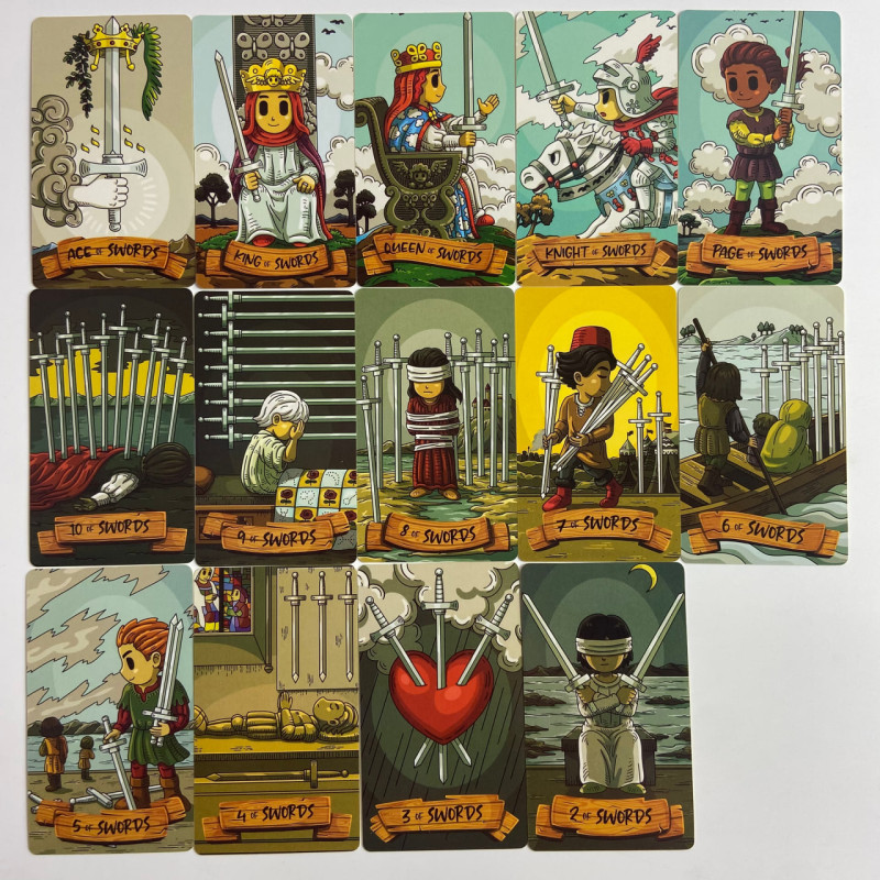Карты Таро Smithtiny Tarot «Смиттини» — уменьшенная колода в мультяшном стиле