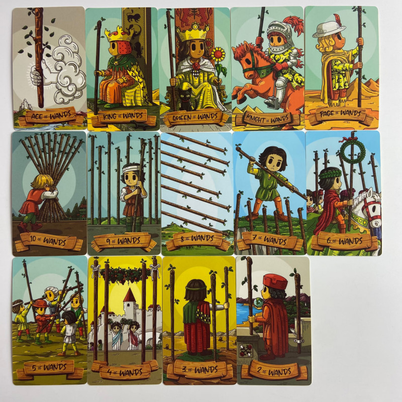 Карты Таро Smithtiny Tarot «Смиттини» — уменьшенная колода в мультяшном стиле