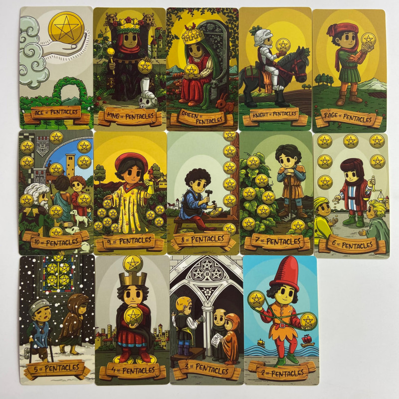 Карты Таро Smithtiny Tarot «Смиттини» — уменьшенная колода в мультяшном стиле
