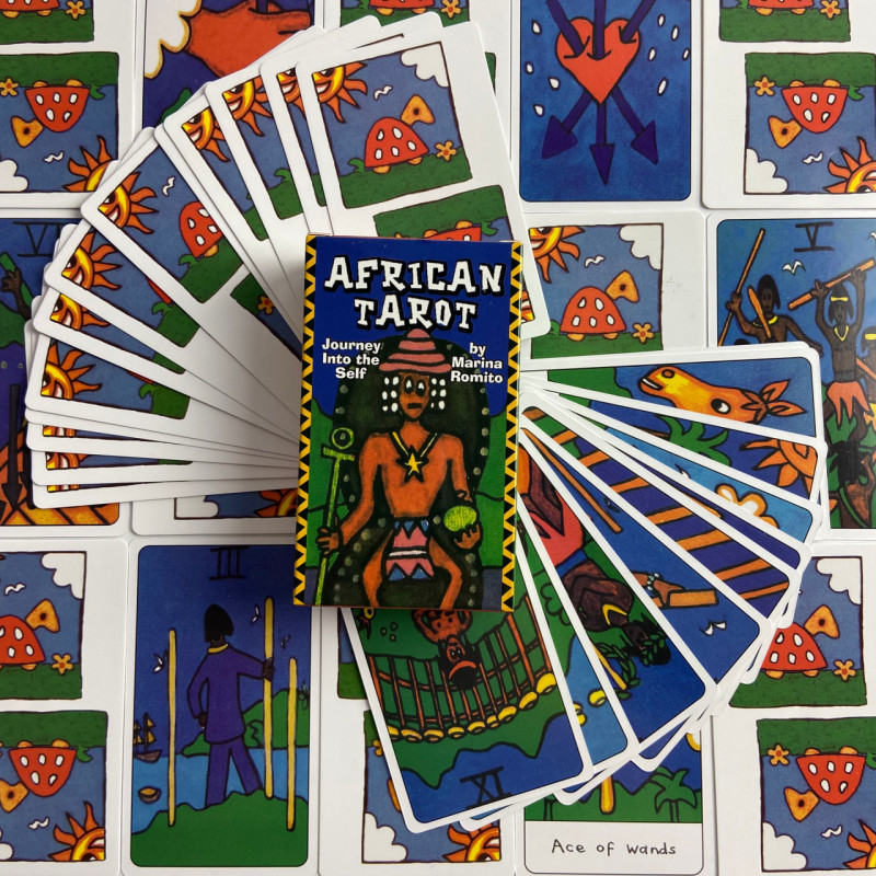 Карти Таро African Tarot африканська колода у стилі примітивного мистецтва