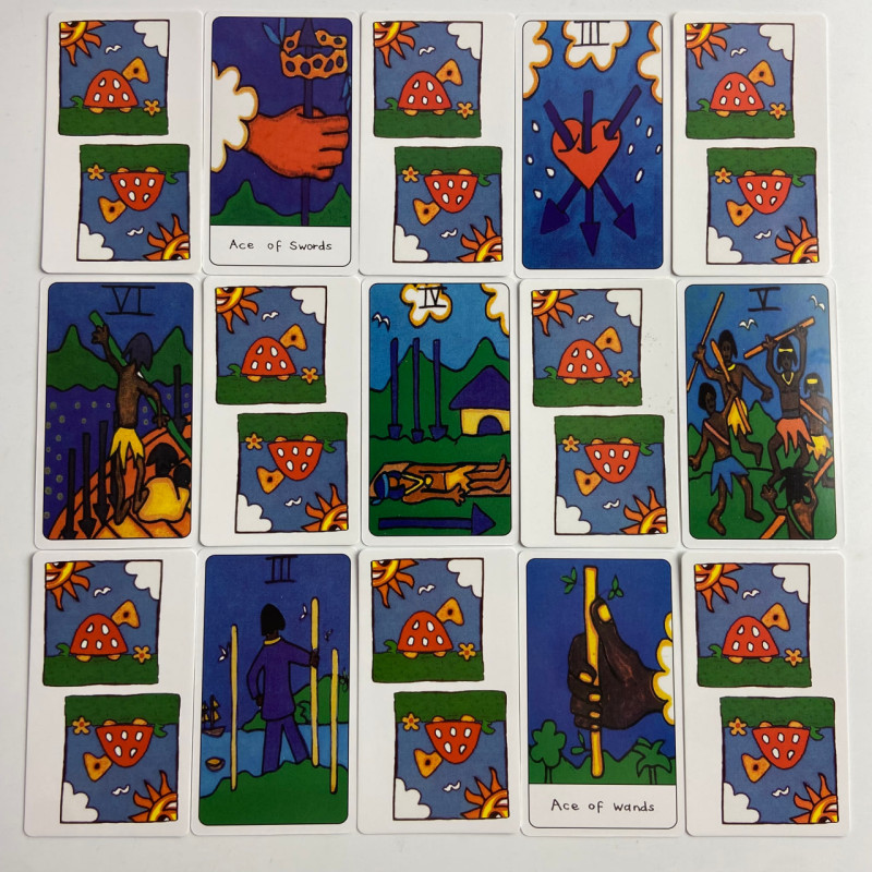 Карти Таро African Tarot африканська колода у стилі примітивного мистецтва