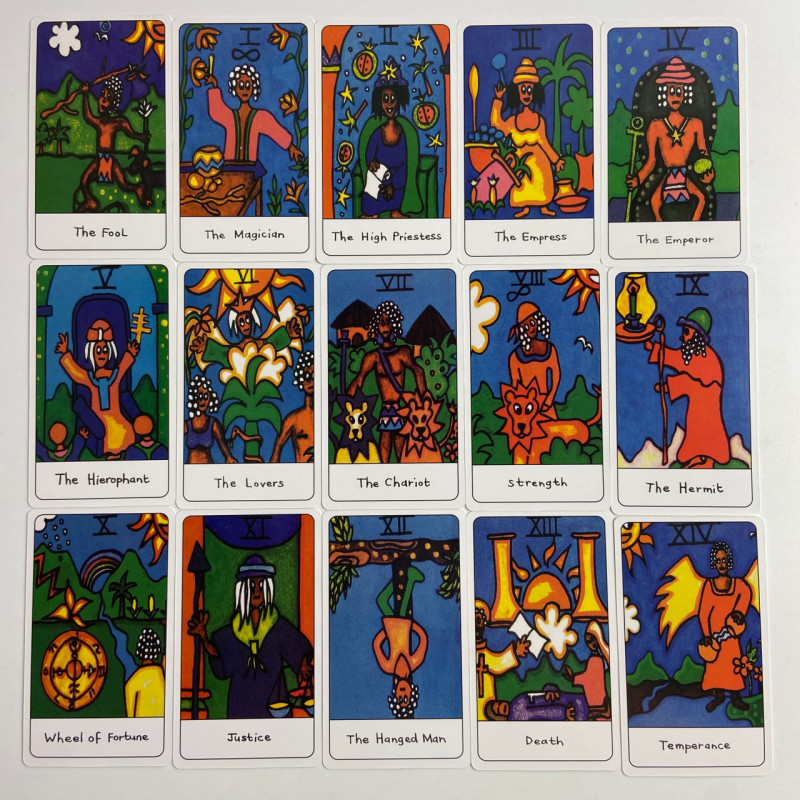 Карти Таро African Tarot африканська колода у стилі примітивного мистецтва