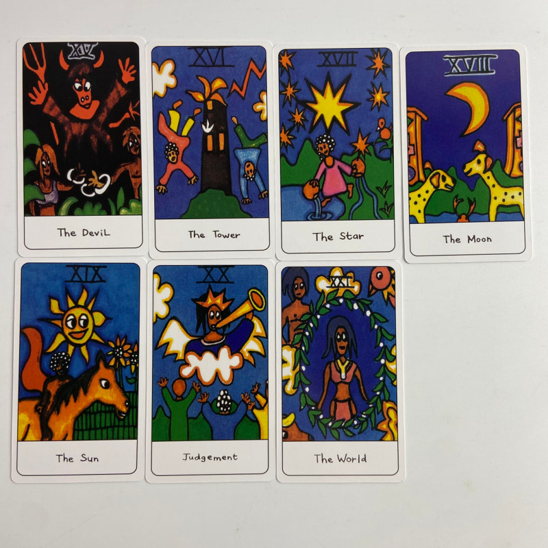 Карти Таро African Tarot африканська колода у стилі примітивного мистецтва