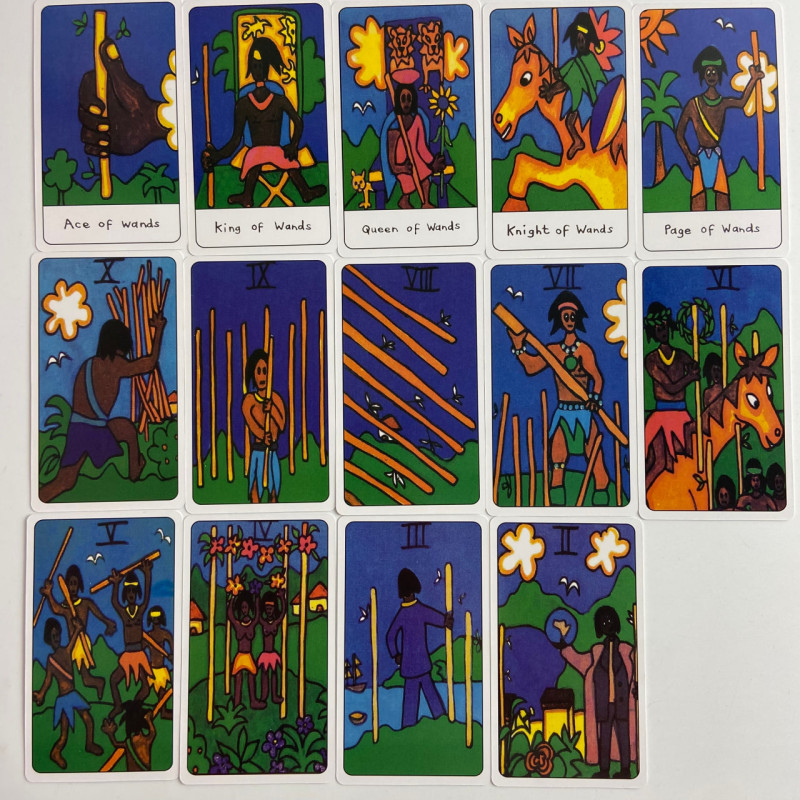 Карти Таро African Tarot африканська колода у стилі примітивного мистецтва
