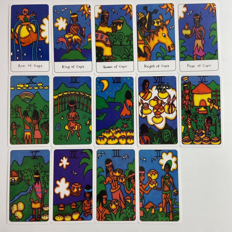Карти Таро African Tarot африканська колода у стилі примітивного мистецтва