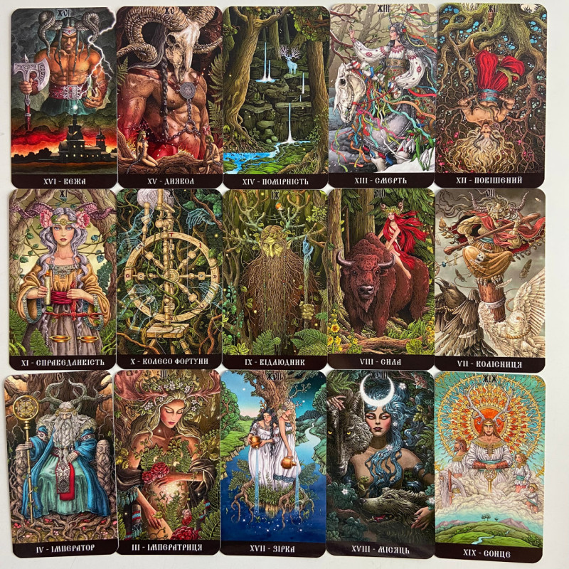 Таро-карты «The Slavic Legends Tarot» «Славянские легенды» в украинской версии