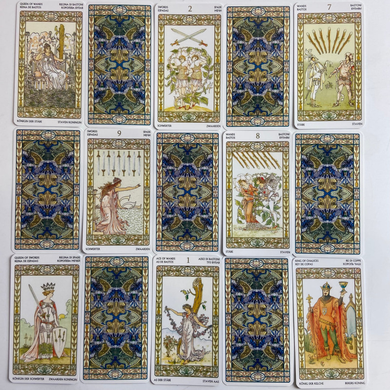 Карти Таро Harmonious Tarot Гармонія вінтажна колода в стилі модерн