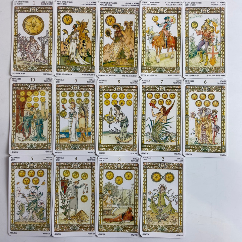 Карти Таро Harmonious Tarot Гармонія вінтажна колода в стилі модерн