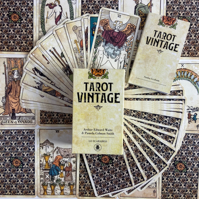 Карти Таро Vintage Tarot вінтажна колода Олександр Рей англійською мовою