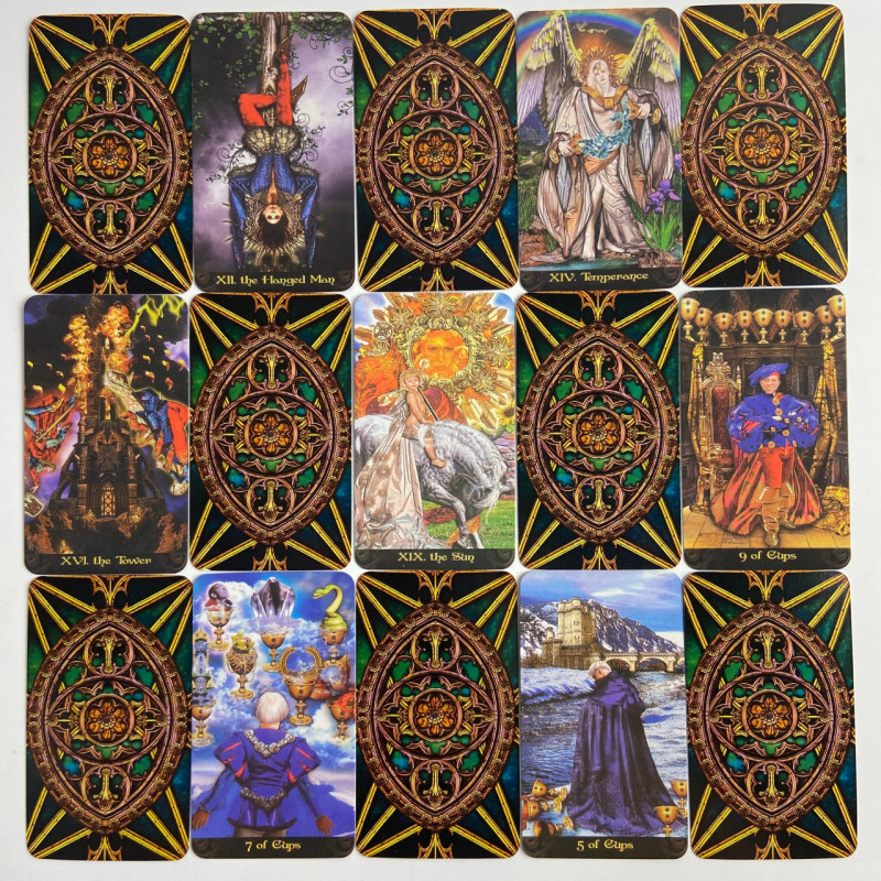 Карти Таро Illuminati Tarot Ілюмінатів зменшена колода англійською
