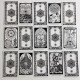 Карти Таро The Hermetic Tarot Герметичне Таро колода в чорно-білому стилі