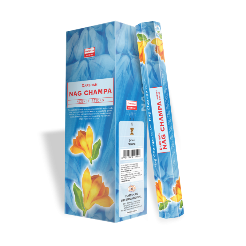 Вугільні пахощі Nag Champa Darshan індійські ароматичні палички для медитації