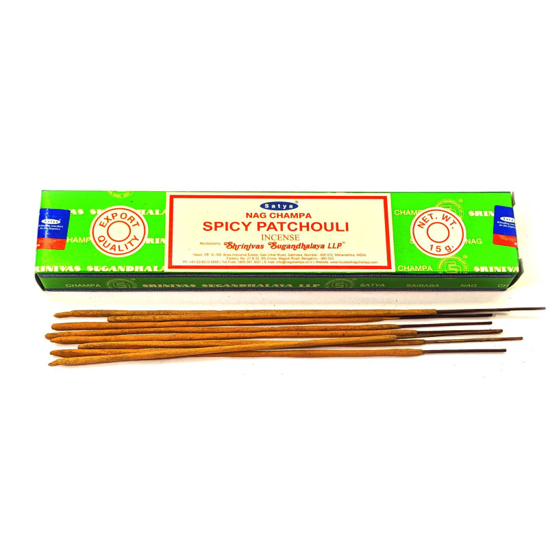 Пилкові пахощі Satya Masala Spicy Patchouli Пряна Пачулі ароматичні палички