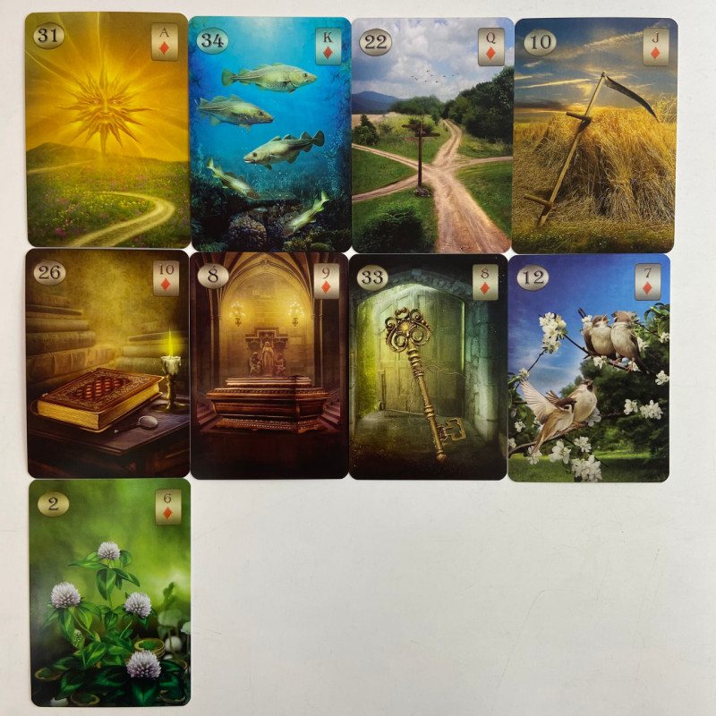 Карти Ленорман Thelema Lenormand оракульна колода без підписів Рената Лехнер