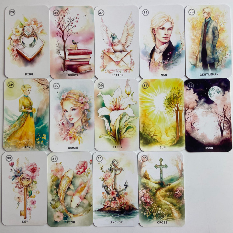 Карти Ленорман Sweet Blossom Lenormand Oracle Солодкий Квітковий оракул