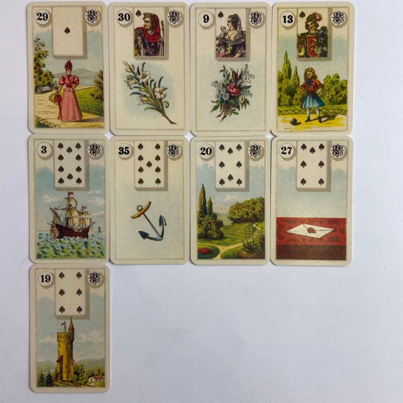 Карти Ленорман Grand Tableau Lenormand Oracle оракул великий розклад Марі Ленорман