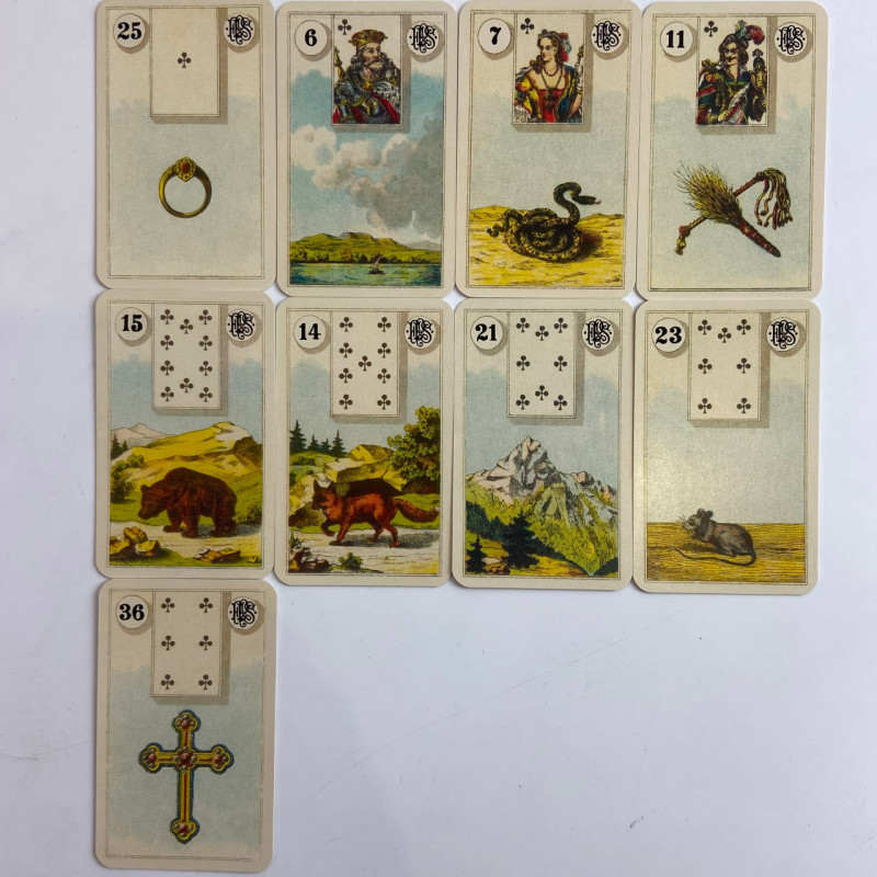 Карти Ленорман Grand Tableau Lenormand Oracle оракул великий розклад Марі Ленорман